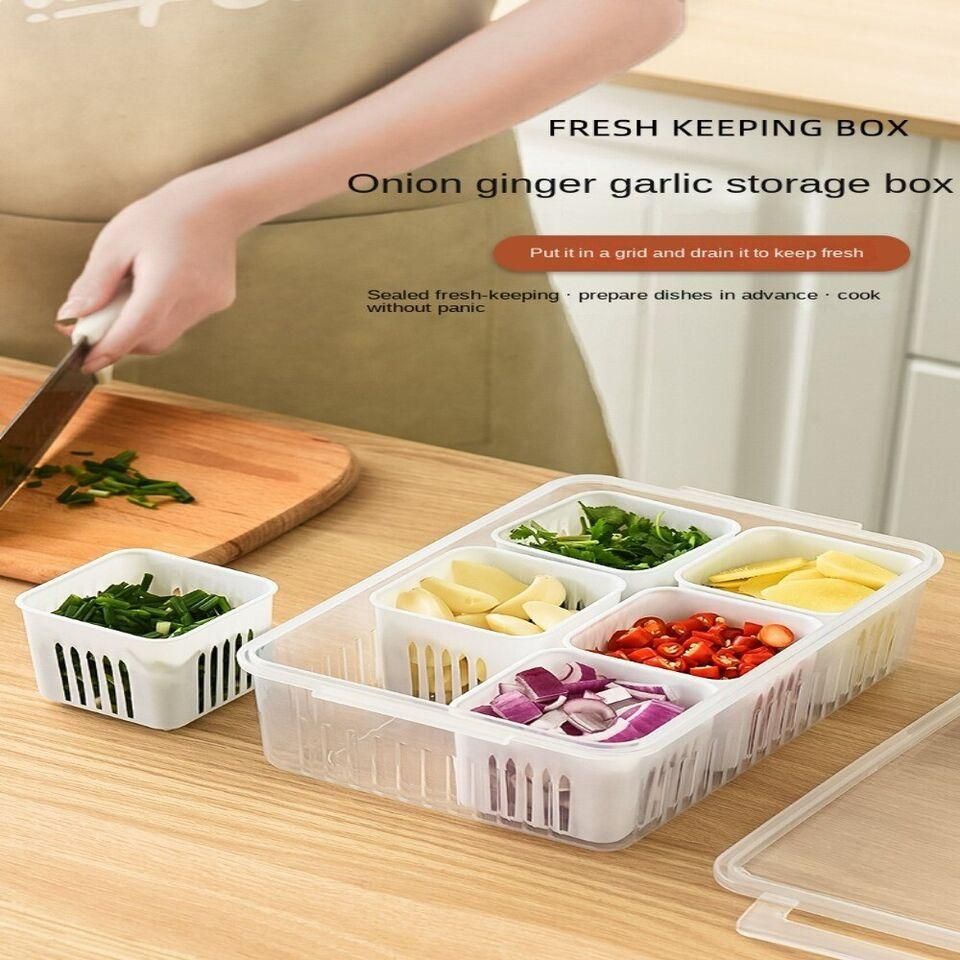 Fridge Storage Box with 06 Compartments