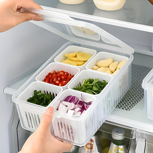 Fridge Storage Box with 06 Compartments