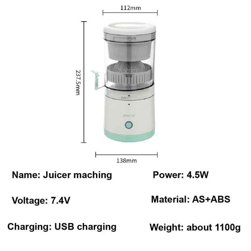 Electric Rechargeable Blender for Fruit Juice Maker