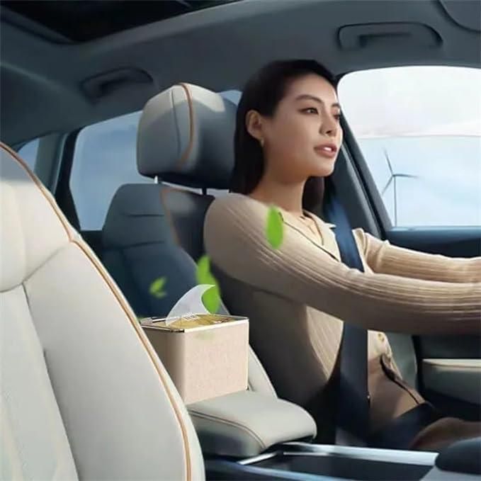 Car Armrest Storage Box with 02 Foldable Cup Holder