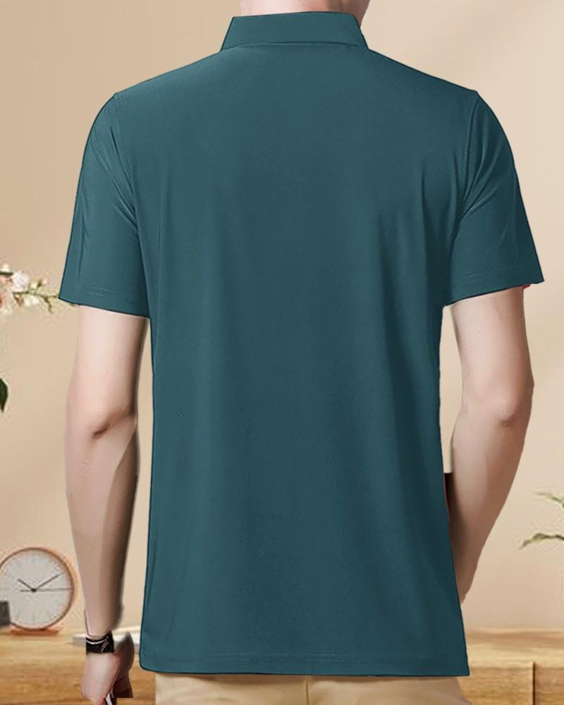 Men Half Sleeves Polo Neck T-shirt