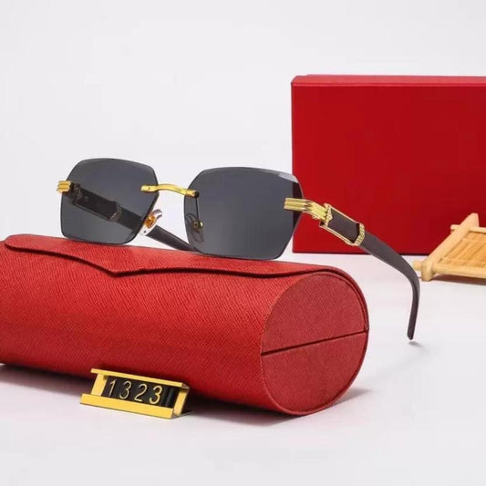 Golden Color Frame Black Shade Sunglasses