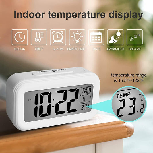 Digital Alarm Clock with Temperature Indicator
