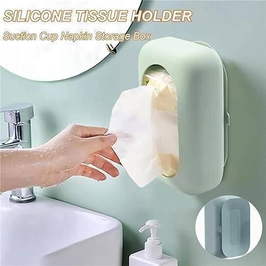 Tissue Box with Suction Cup