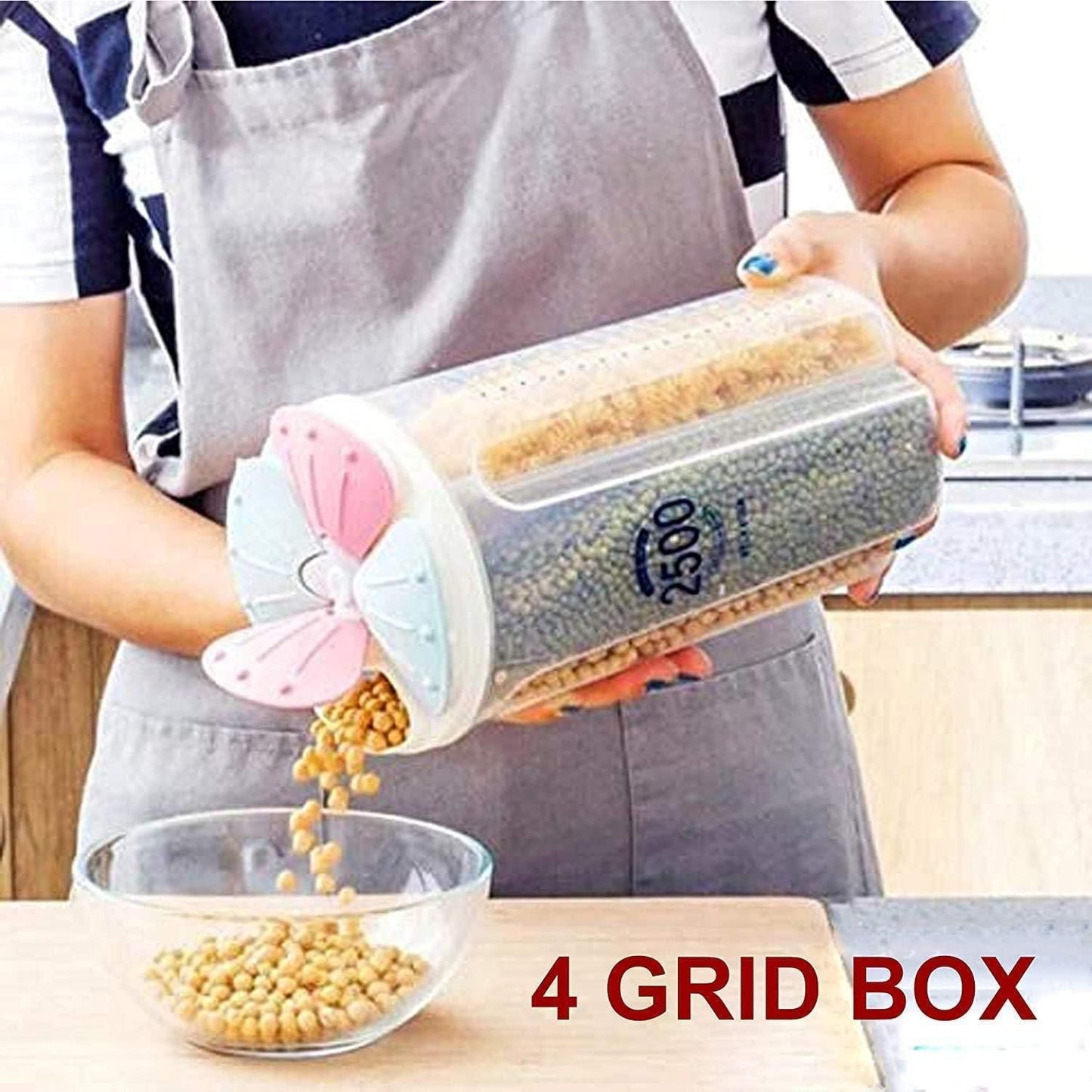 Air Tight Food Storage Container with 04 Compartment