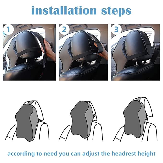 Car Seat Headrest & Neck Rest Cushion