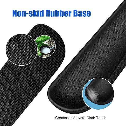 Memory Foam Wrist Pad for Keyboard & Mouse