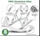 Ergonomic Design Aluminium Tabletop Foldable Laptop Stand