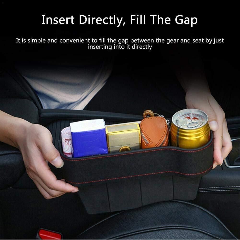PU Leather Car Seat Gap Side Organizer