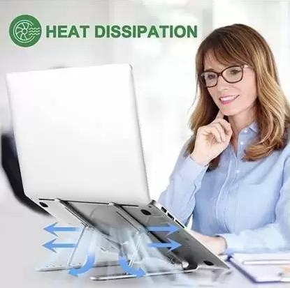 Ergonomic Design Aluminium Tabletop Foldable Laptop Stand