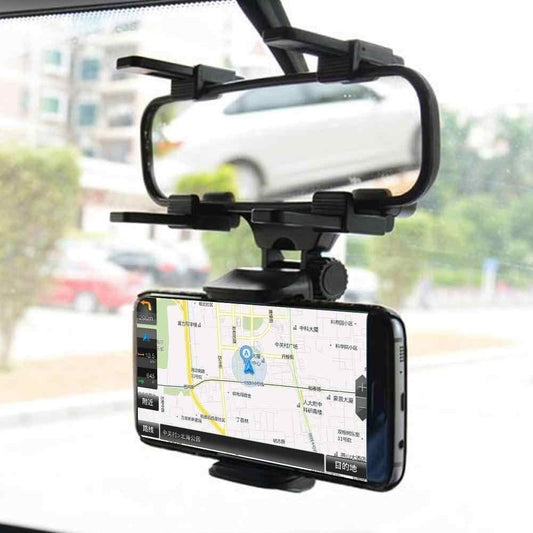 Rear View Mirror Mounted Bracket Mobile Holder