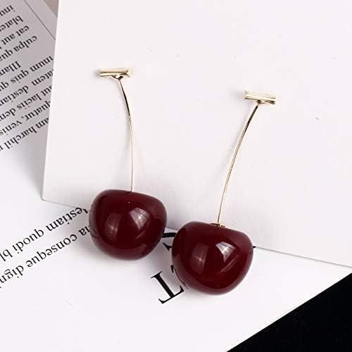 Red Cherry Drop Earrings Jewellery