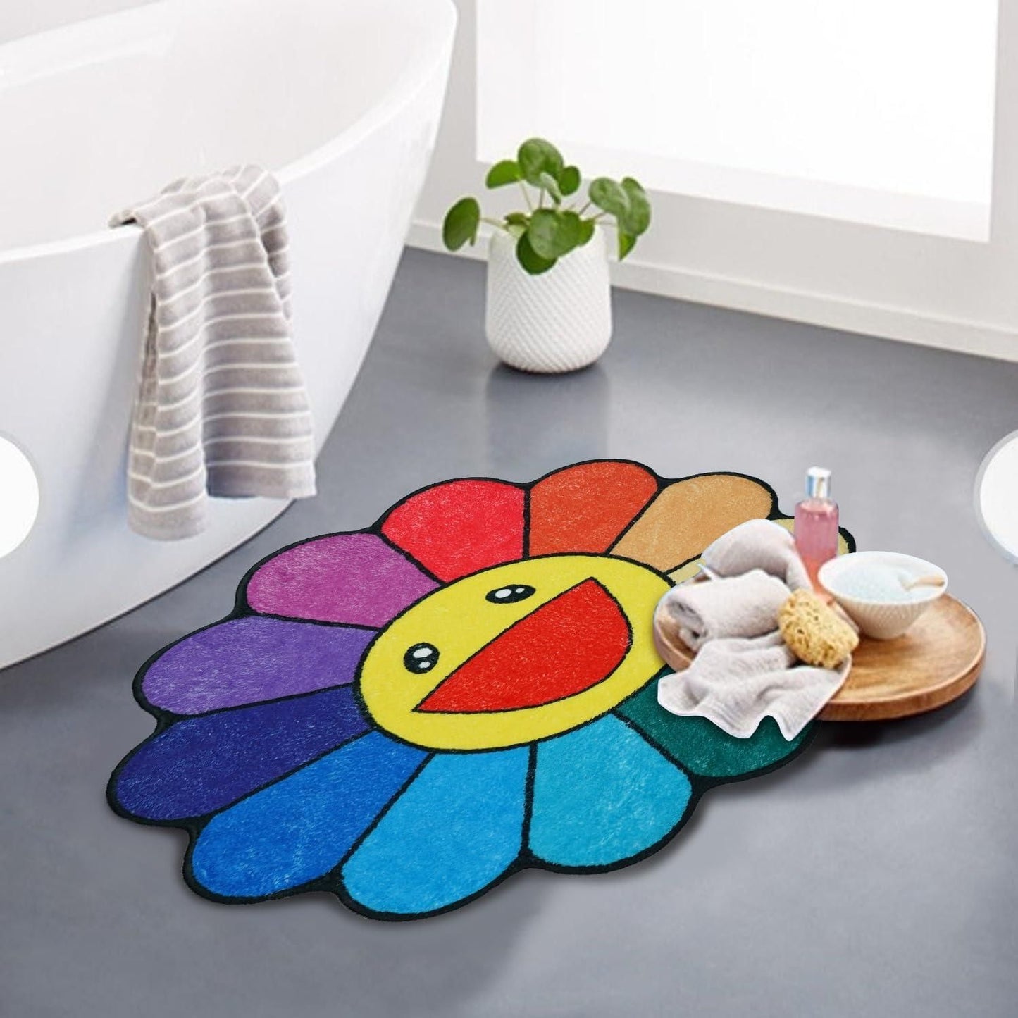 Sunflower Bathroom Rugs