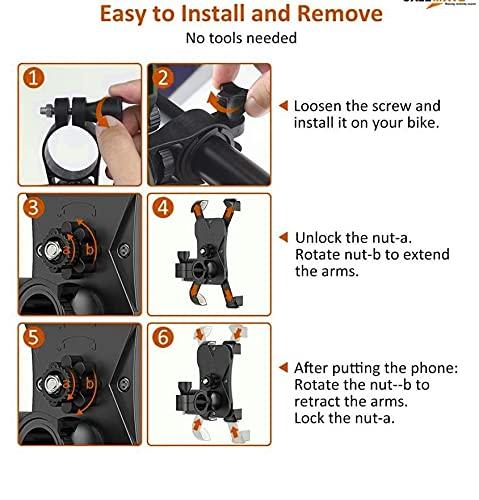 360 Degree Rotating Bicycle & Motorcycle Phone Holder