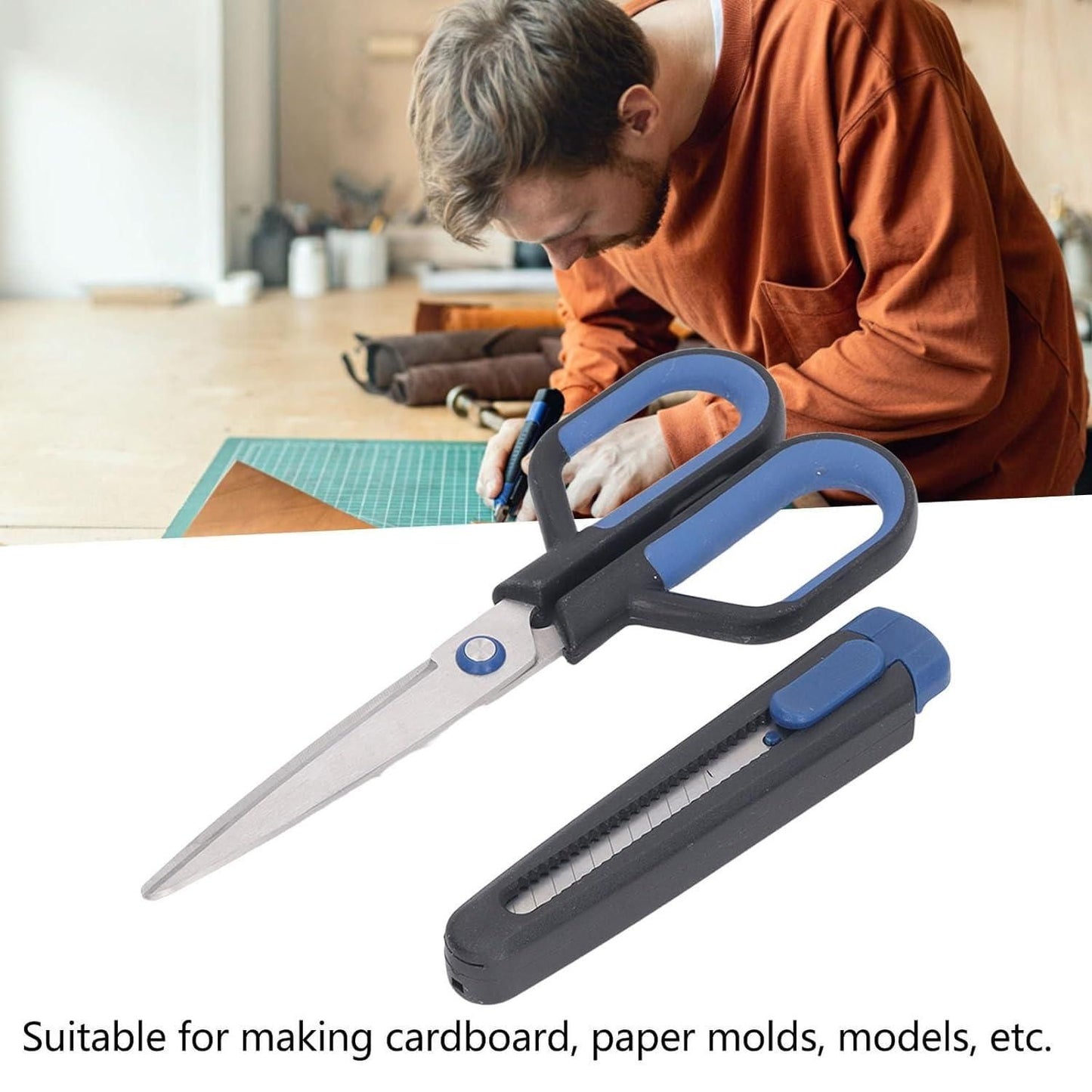 Stainless Steel Knife & Scissor (Pack of 2)