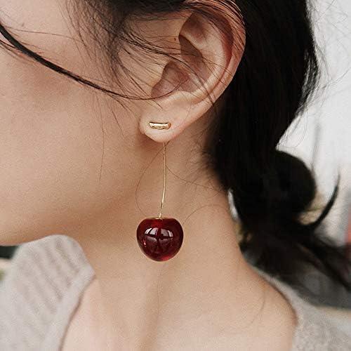 Red Cherry Drop Earrings Jewellery