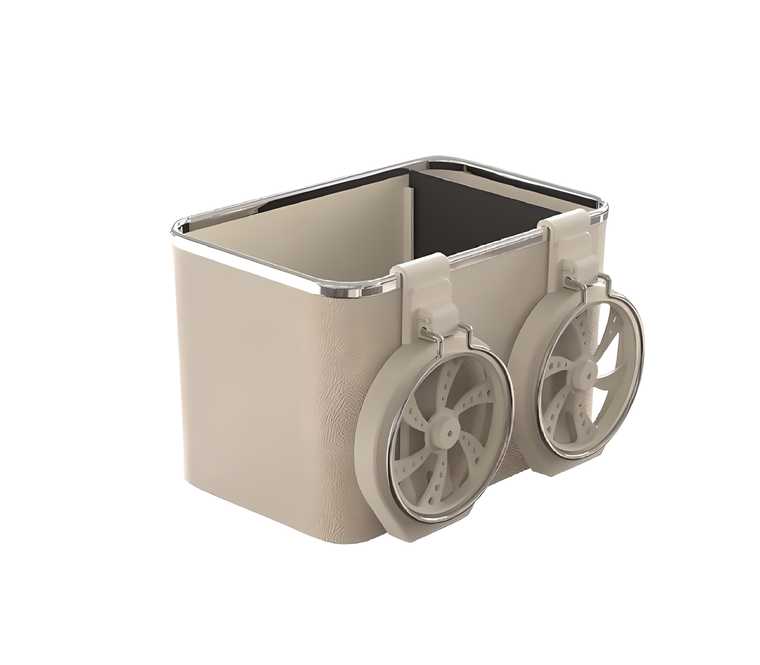 Car Armrest Storage Box with 02 Foldable Cup Holder