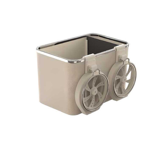 Car Armrest Storage Box with 02 Foldable Cup Holder