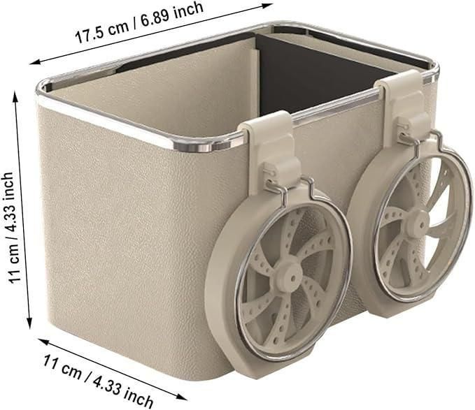 Car Armrest Storage Box with 02 Foldable Cup Holder