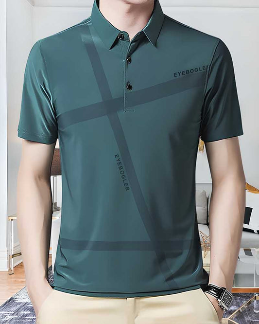 Men Half Sleeves Polo Neck T-shirt
