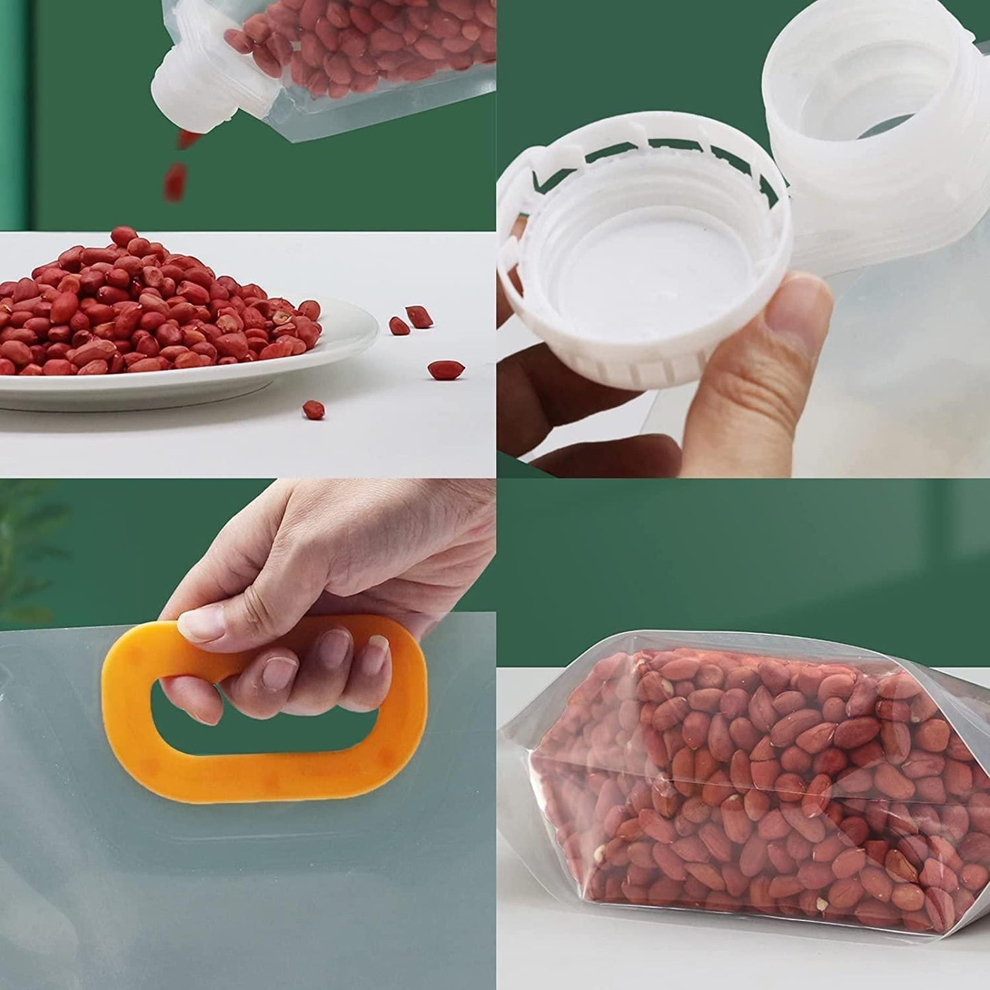Reusable Grain Moisture Proof Sealed Storage Bag 01 Ltrs (Pack of 8)