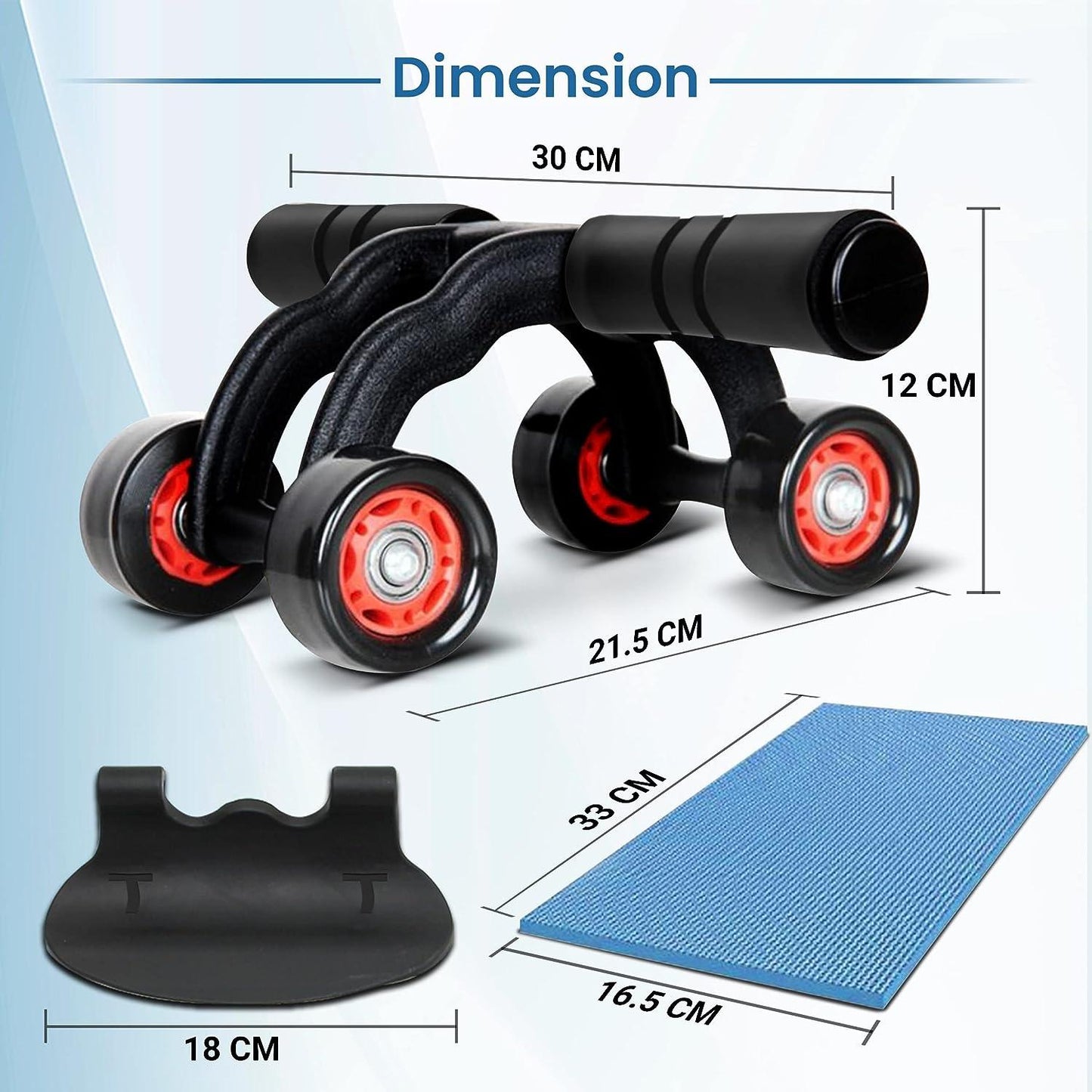 Unisex 4 Wheel Abs Roller