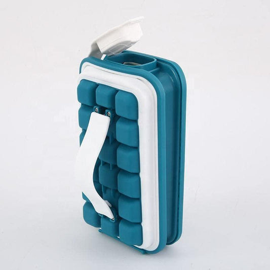 Folding Silicone Ice Cube Tray Moulds Bag