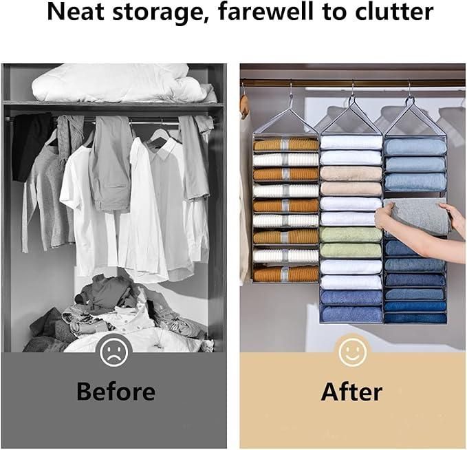 Foldable Hanging Closet with 06 Slots