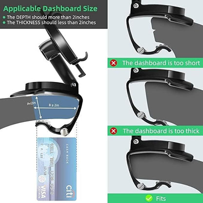 Car Phone Holder for Dashboard & Rear Mirror