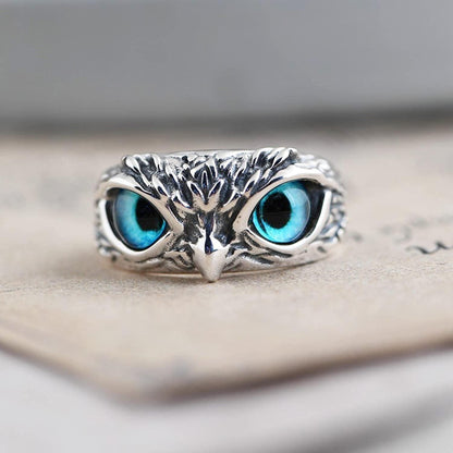 Silver Plated Owl Ring (Pack of 2)