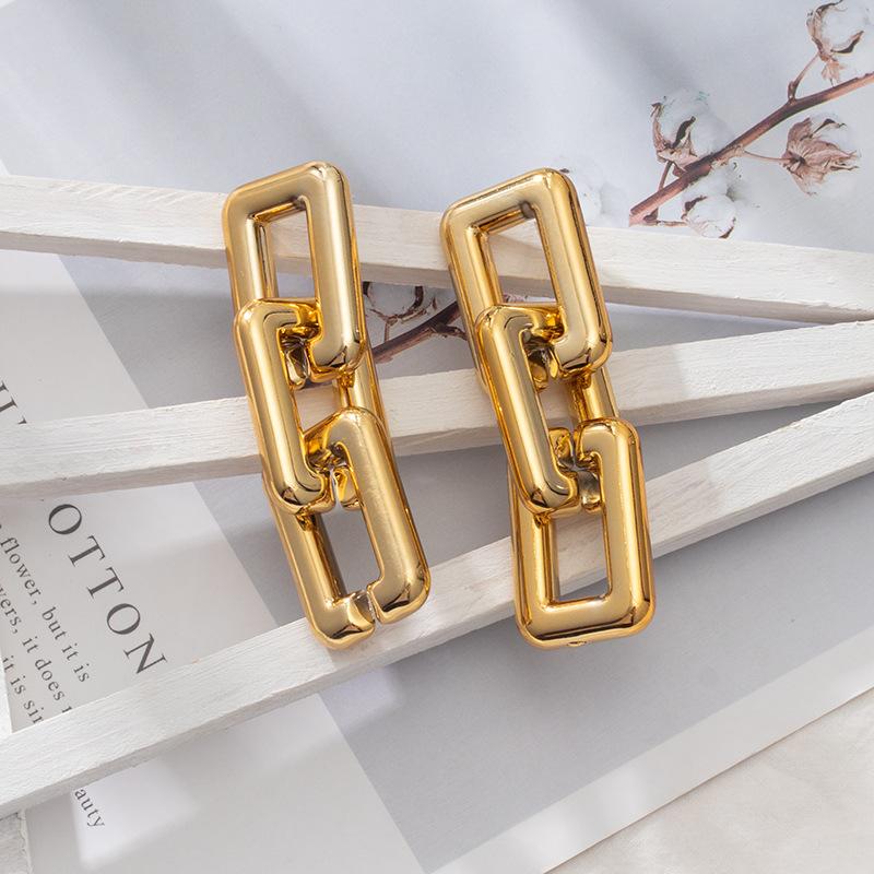 Korean Geometric Wild Drop Earrings 2 Piece Set