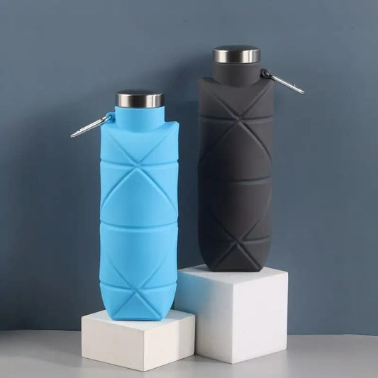 Foldable Silicone Water Bottle 700 ml Capacity (Pack of 2)