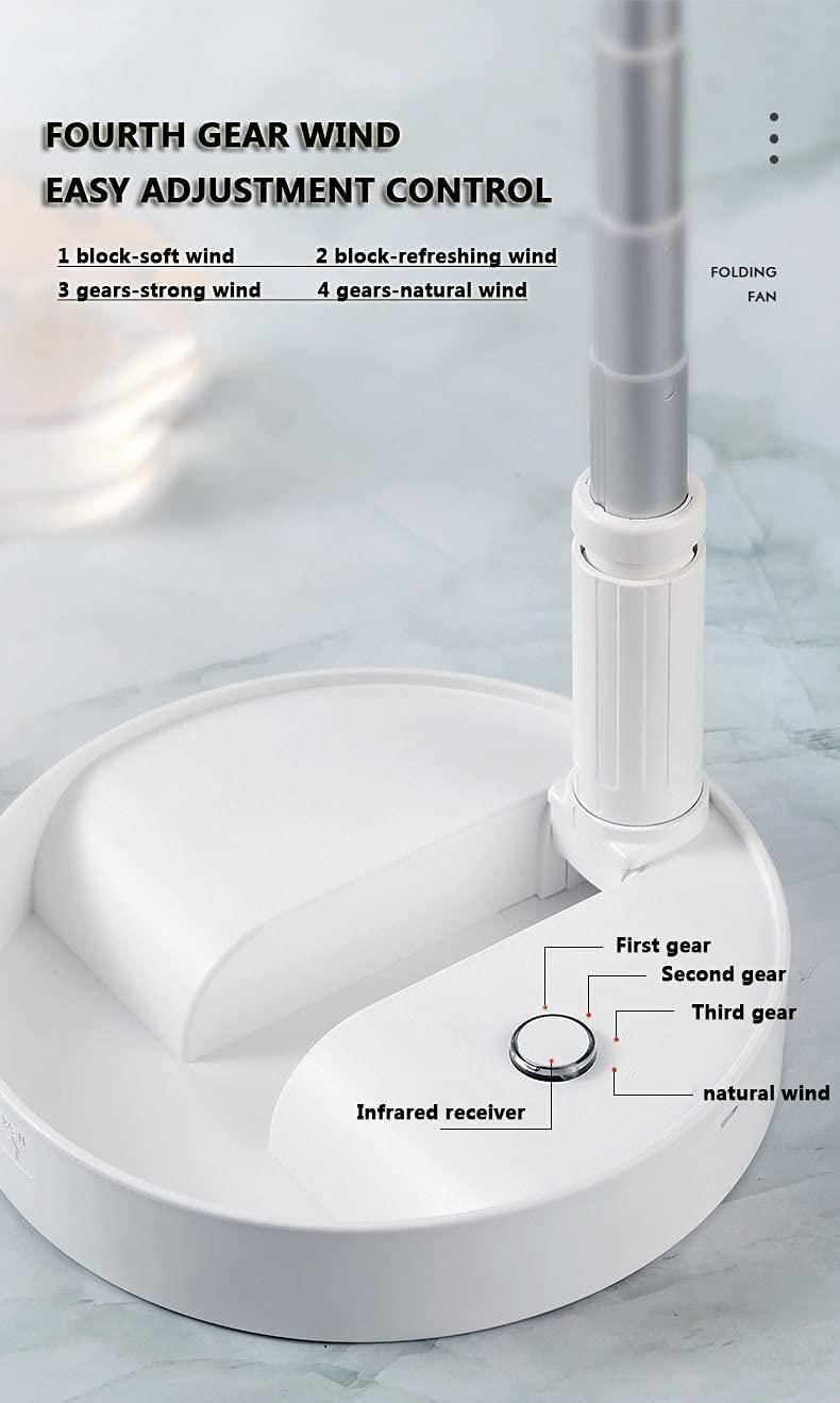 Telescopic Rechargeable Standing Fan with Adjustable Height