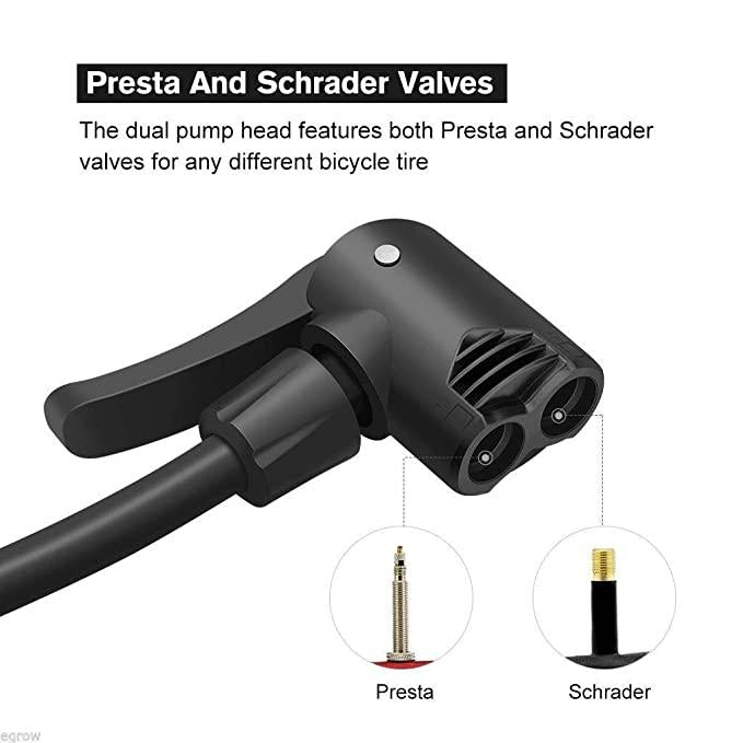 Portable Foot Air Pump Compressor with Pressure Gauge for Car and Bike