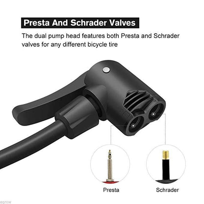 Portable Foot Air Pump Compressor with Pressure Gauge for Car and Bike