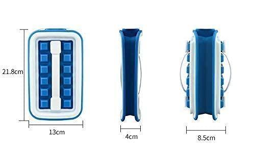 Folding Silicone Ice Cube Tray Moulds Bag