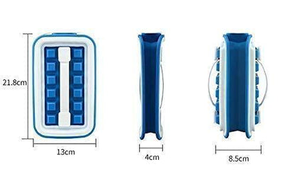 Folding Silicone Ice Cube Tray Moulds Bag