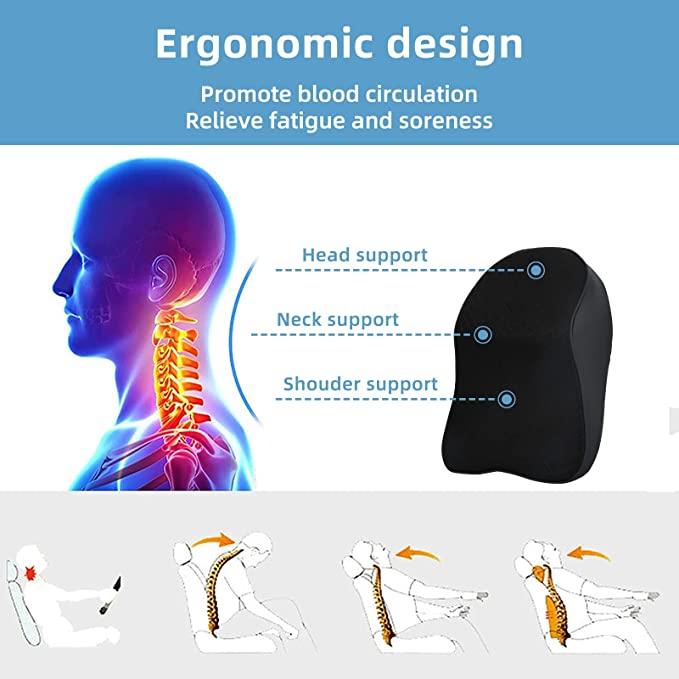 Car Seat Headrest & Neck Rest Cushion