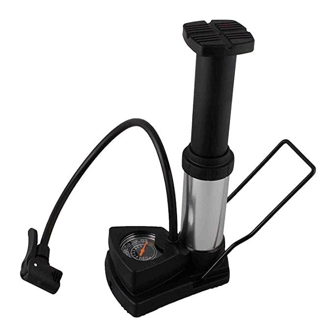 Portable Foot Air Pump Compressor with Pressure Gauge for Car and Bike
