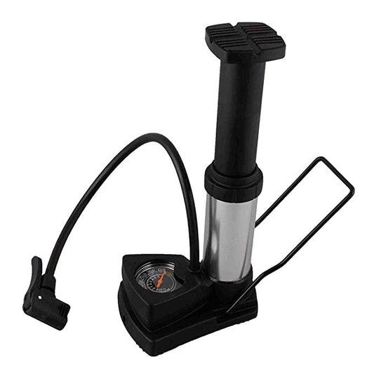 Portable Foot Air Pump Compressor with Pressure Gauge for Car and Bike